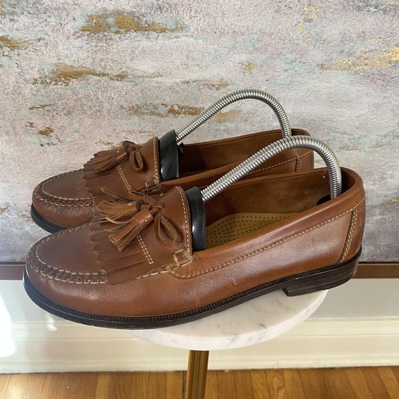 Cole Haan Other - Cole Haan Shoes Mens Size 8.5 M Brown Leather Tassel Loafers Slip On CC01083